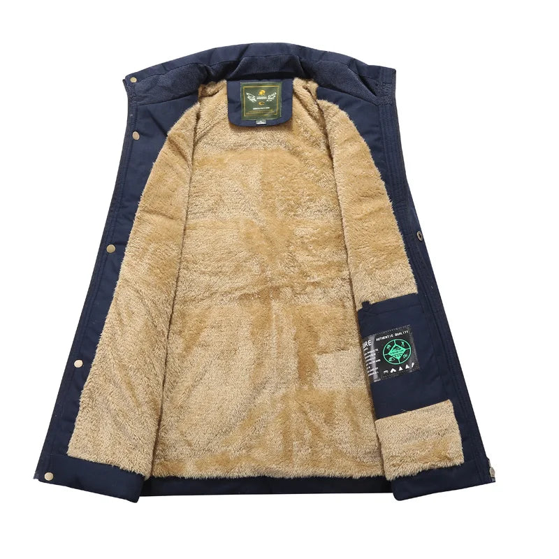 FleeceGuard Plus Size Winter Parka for Men ATHLEXES