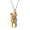 E.B.belle People Hug Pendant Necklace in Gold ATHLEXES