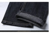 Classic Slim Fit Black Biker Jeans for Men ATHLEXES