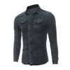 AutumnBlend Casual Denim Lapel Shirt ATHLEXES