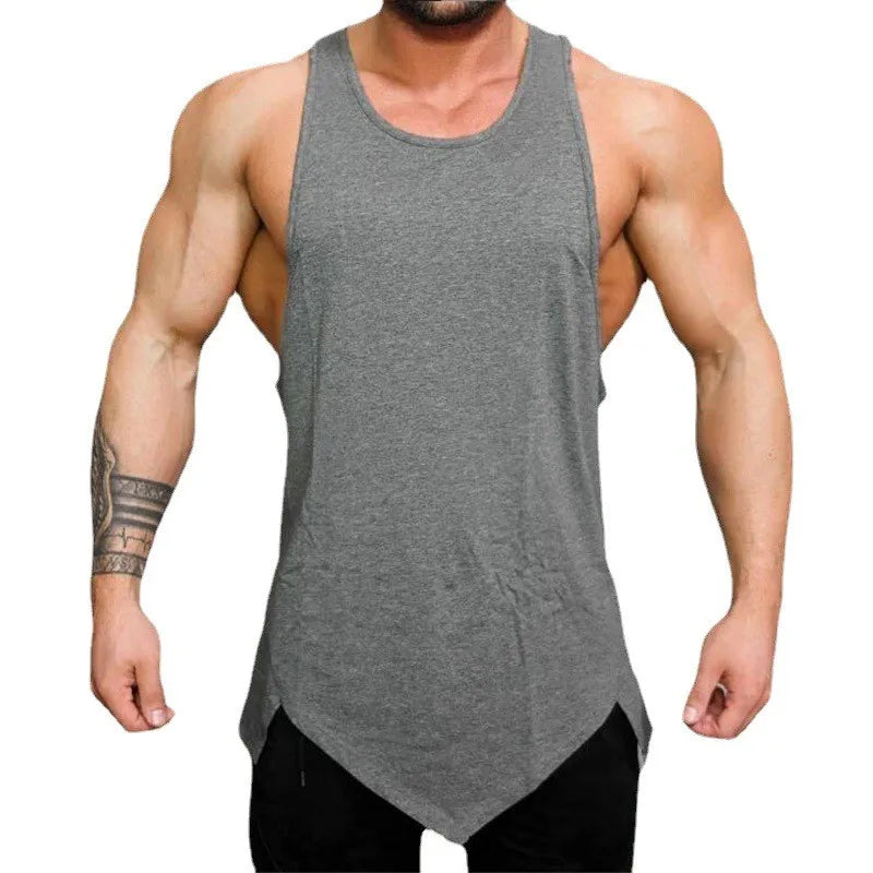 Muscleguys Summer Irregular Hem Tank Top ATHLEXES