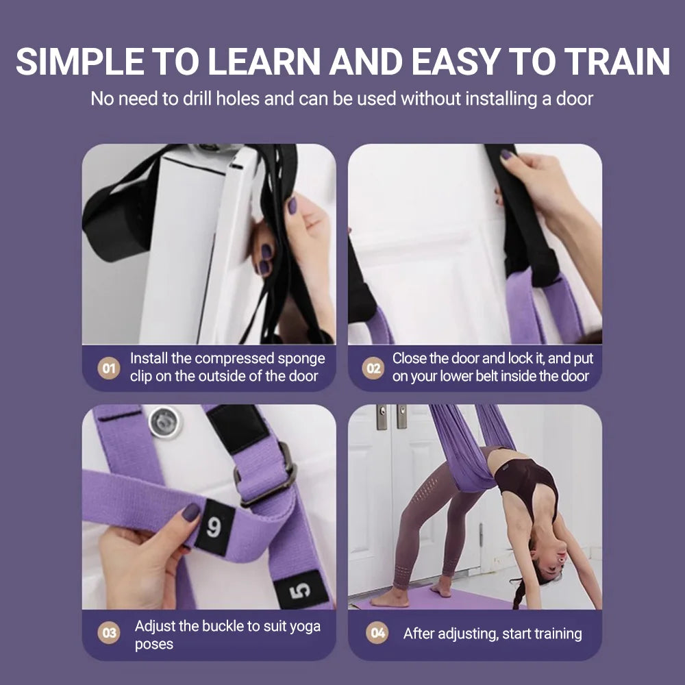 AirYoga Stretch Strap for Home Fitness & Flexibility ATHLEXES