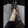 Gothic Spider Web Silk Tights for Alternative Fashion Women ATHLEXES