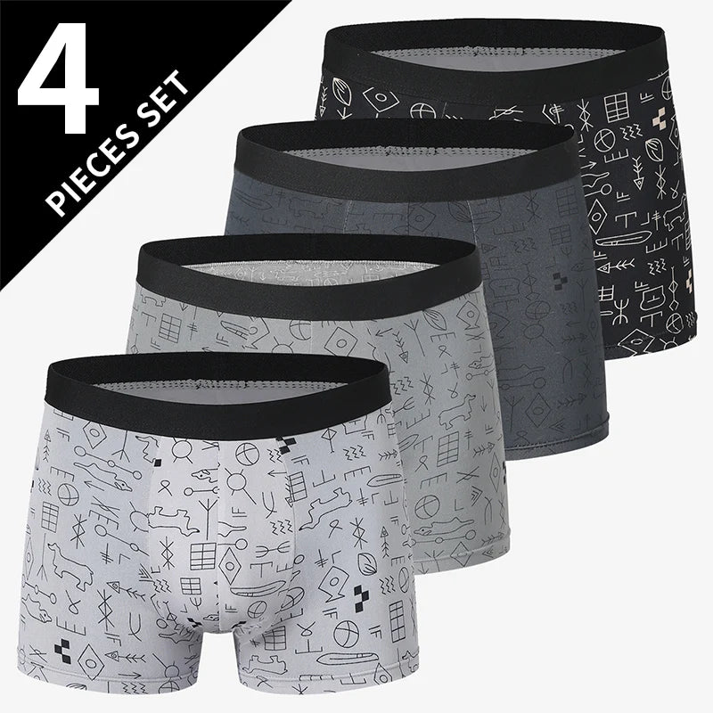 ComfortFlex Printed Underwear 4 Pack for Men ATHLEXES