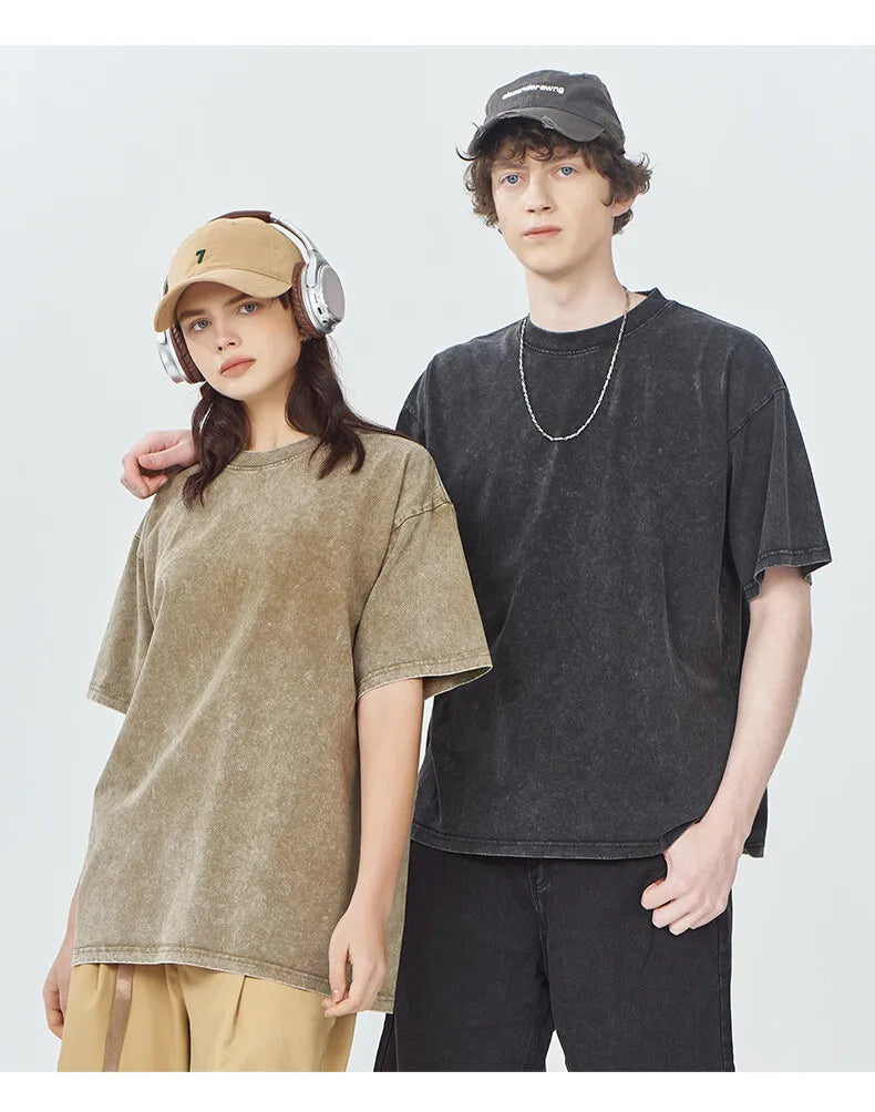 Heavyweight Washed Oversized Cotton T-Shirt ATHLEXES