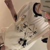 Kawaii Contrast Patchwork Graphic Tee ATHLEXES