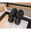 Charming Heart Princess Leather Flats for Kids ATHLEXES