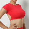 BreezeFit Backless Yoga Crop Top for Women ATHLEXES