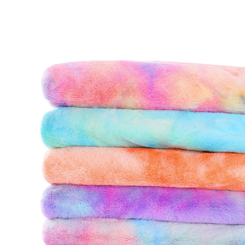 Rainbow Plush DIY Fabric for Creative Crafts ATHLEXES