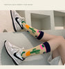 Colorful Cotton Women's Socks - Trendy Hedgehog & Sloth Designs ATHLEXES