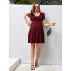 Chic Maternity V-Neck Summer Dress ATHLEXES