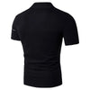 Stylish Slim Fit Print Collar Casual Tee for Men ATHLEXES