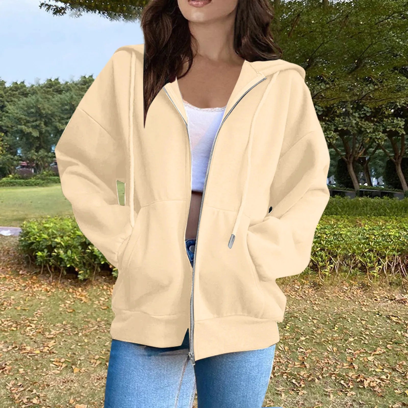 Chic Comfort 2024 Zip-Up Warm Hooded Sweatshirt for Women ATHLEXES