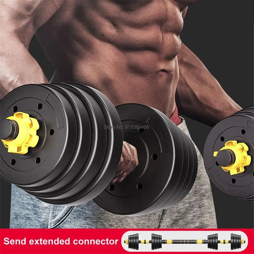 ForgeFit Adjustable Dumbbell With 40cm Connecting Rod Can Be Use As Barbell for Men Exercise Equipment Detachable ATHLEXES