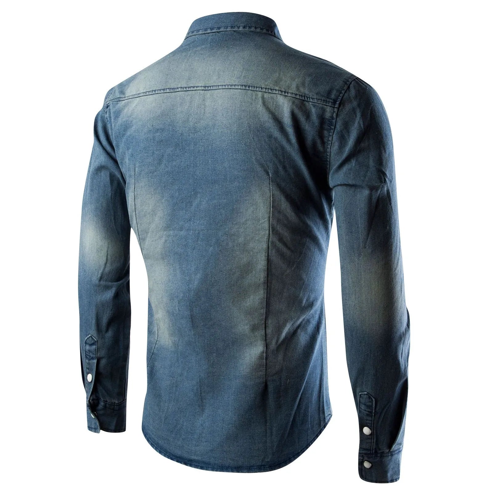 AutumnBlend Casual Denim Lapel Shirt ATHLEXES