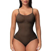 Super Sale V Neck Spaghetti Strap Bodysuit Compression Body Suits Open Crotch Shapewear Slimming Body Shaper Smooth Out Bodysuit ATHLEXES