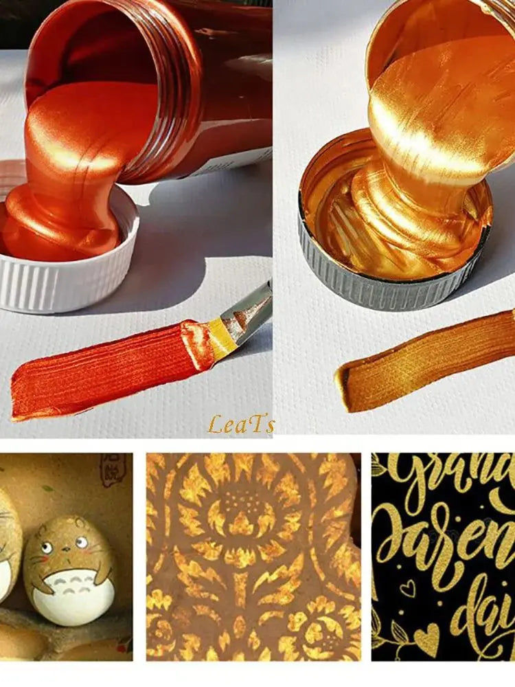 Metallic Gold Acrylic Paint for DIY Projects ATHLEXES