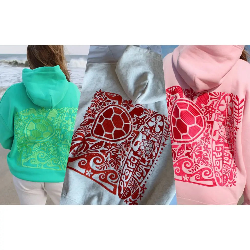 Combhasaki Y2K Turtle Embroidered Hoodie Pullover ATHLEXES