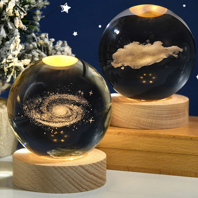 Galactic Crystal Sphere Solar System Home Décor ATHLEXES