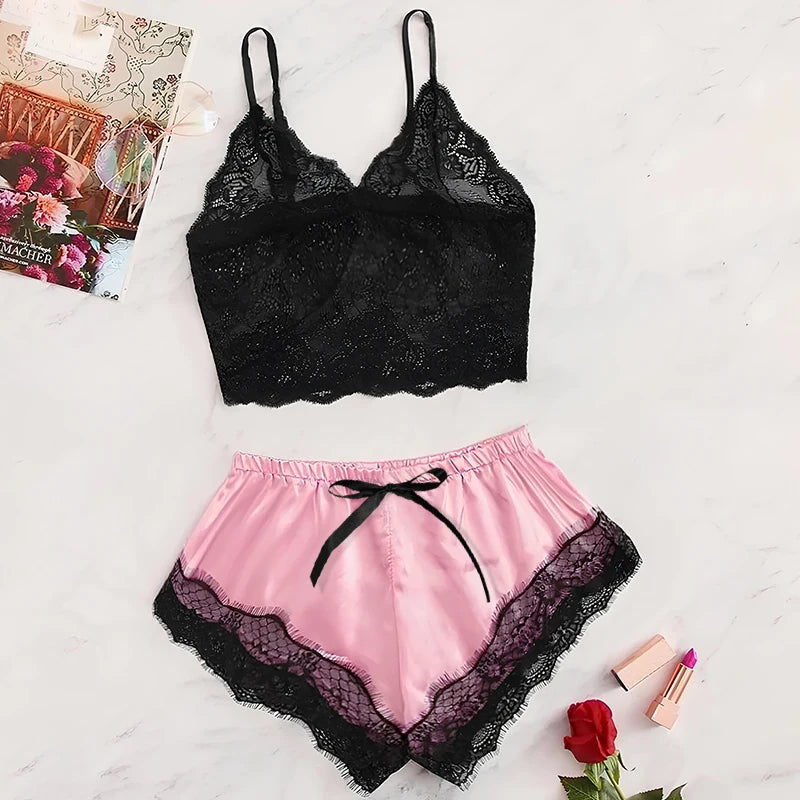 Summer Lace Pajama Set for Women ATHLEXES