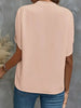 Chic V Neck Chiffon Blouse for Women ATHLEXES