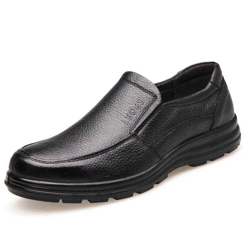 Luxurious Leather Casual Flats for Men - ZH740 ATHLEXES
