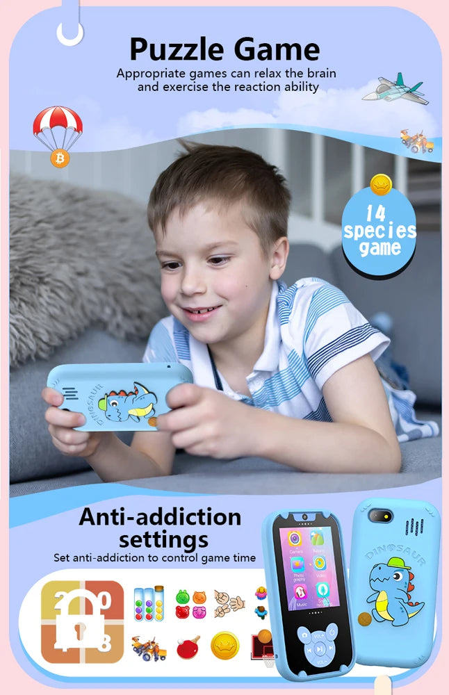 Smart Kids Dual Camera Educational Phone Toy ATHLEXES
