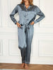 Solid Long Sleeve Pajama Set ATHLEXES