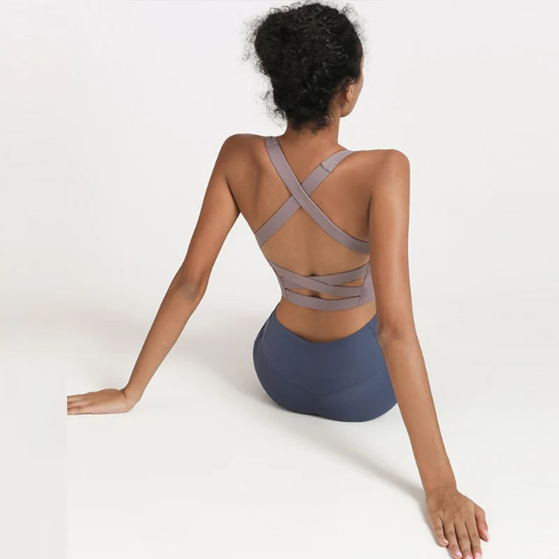 ElevateFit Women's Cross-Back Sports Bra ATHLEXES