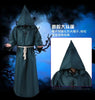 Medieval Monk Cowl Robe Halloween Cosplay Cloak ATHLEXES