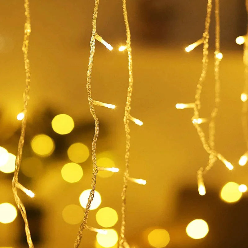 Enchanting 5m LED Icicle Garland Lights for Christmas ATHLEXES