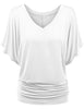 Chic Summer V-Neck Batwing Tee for Women S-5XL ATHLEXES