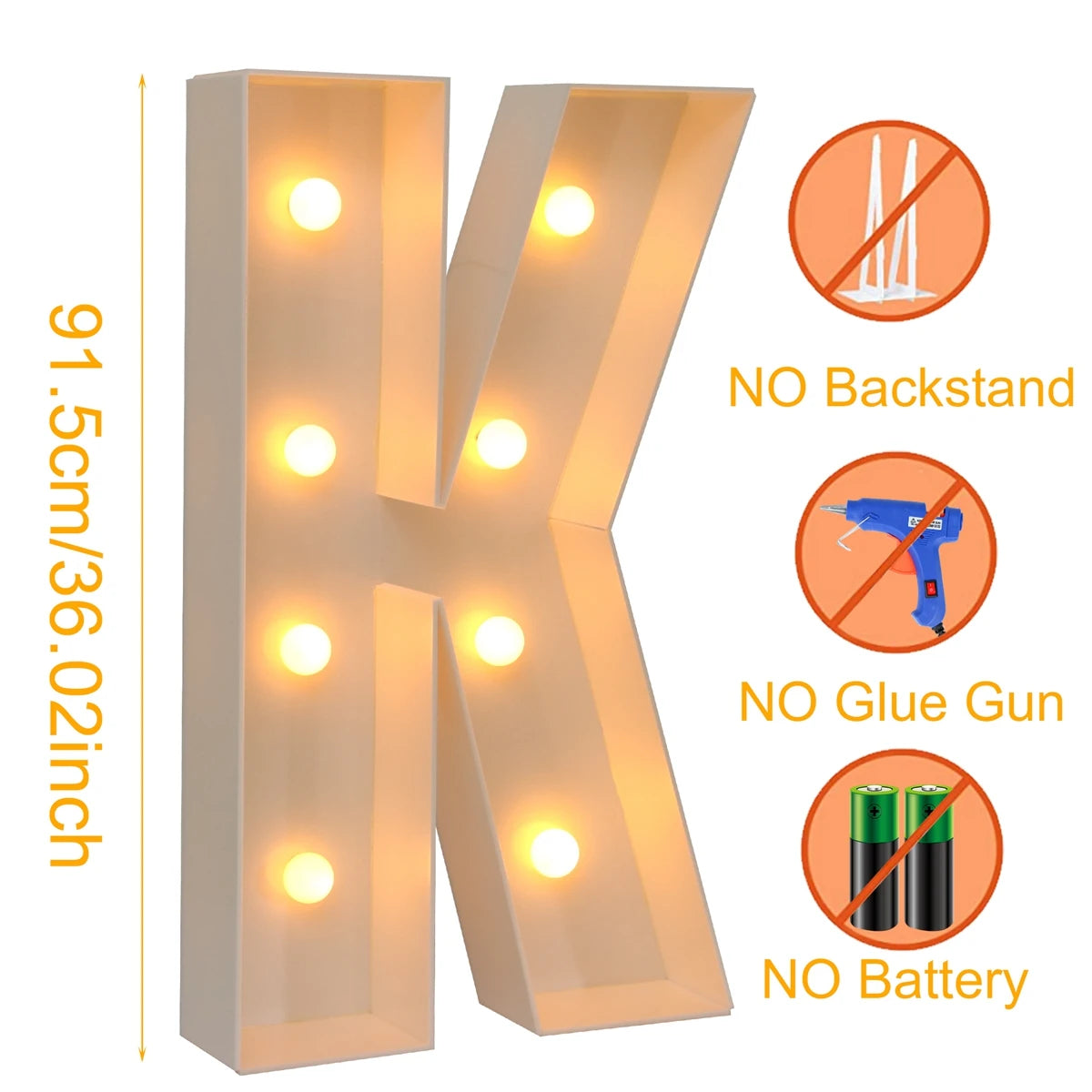 Giant LED Letter Light Box for Events & Decor ATHLEXES