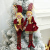 Elf Couple Plush Dolls: Festive Tree Ornaments ATHLEXES
