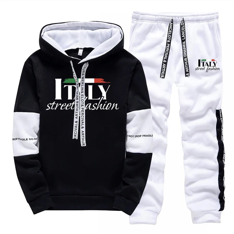 Italia Urban Tracksuit: Fashion Hoodie & Sweatpants ATHLEXES