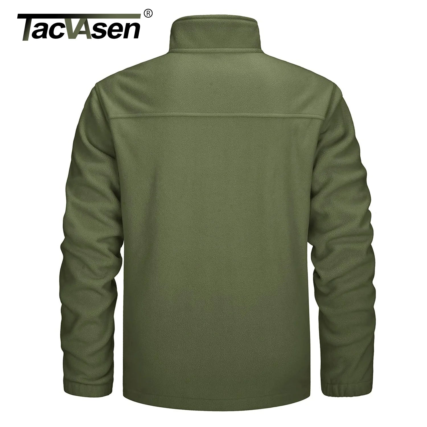 TACVASEN Men's Windproof Fleece Jacket with Pockets ATHLEXES