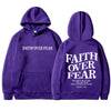 Faith Over Fear Inspirational Graphic Hoodie ATHLEXES