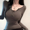 Korean Slim Fit Sexy T-Shirt for Women 2025 ATHLEXES