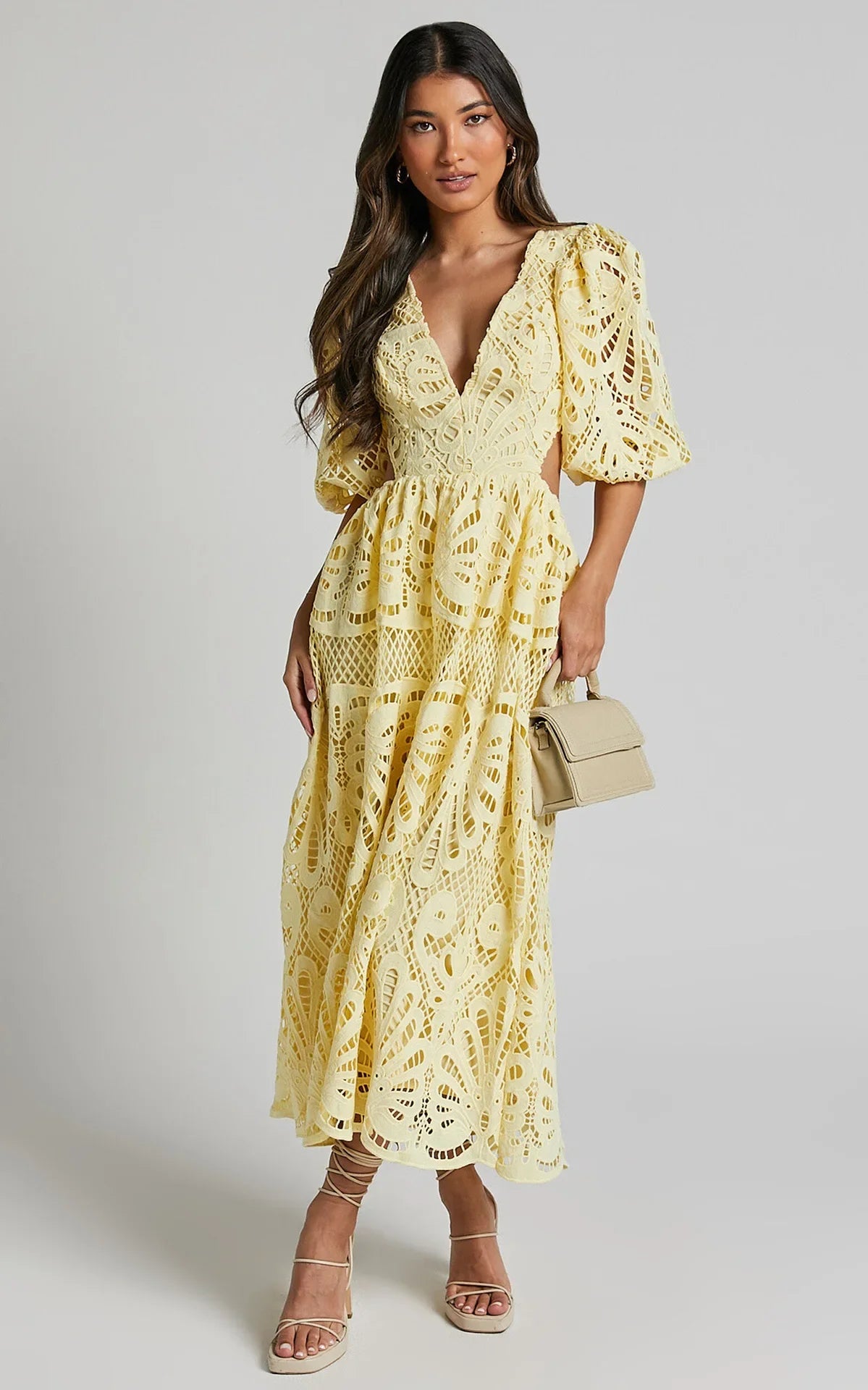 Elegant Lace Embroidered Summer Dress ATHLEXES