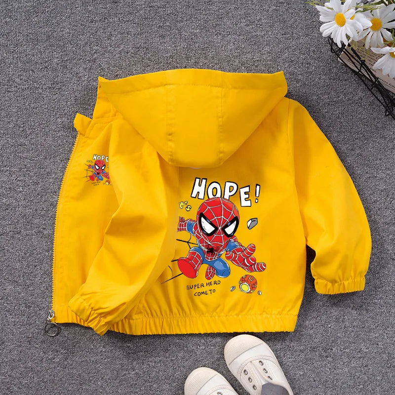 Spider-Man Boys Hooded Jacket for Kids ATHLEXES