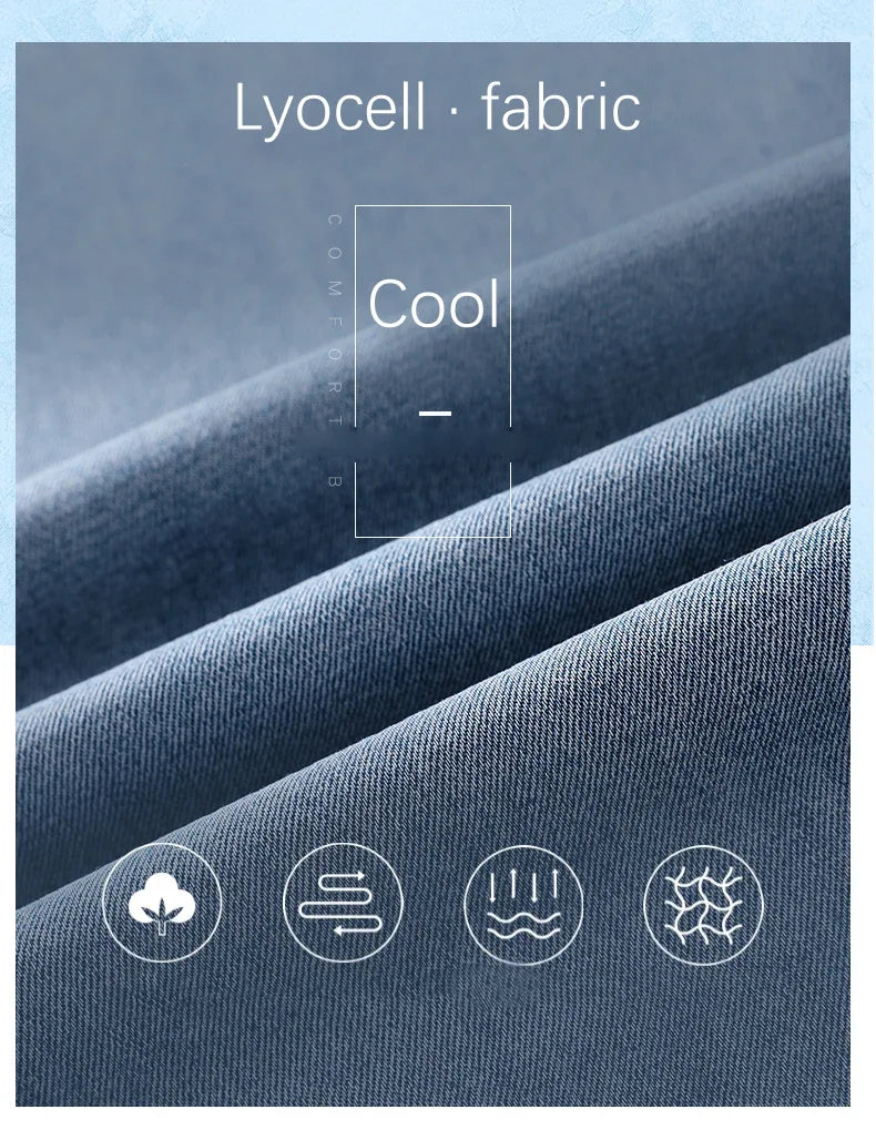 BreezyCool Men's Summer Denim Pants ATHLEXES