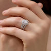 Newshe Sterling Silver Pear Cut Ring Enhancer Set ATHLEXES