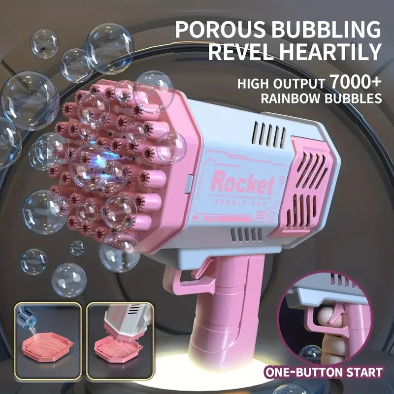 RocketBurst 40 Hole Bubble Blower Toy Outdoor ATHLEXES