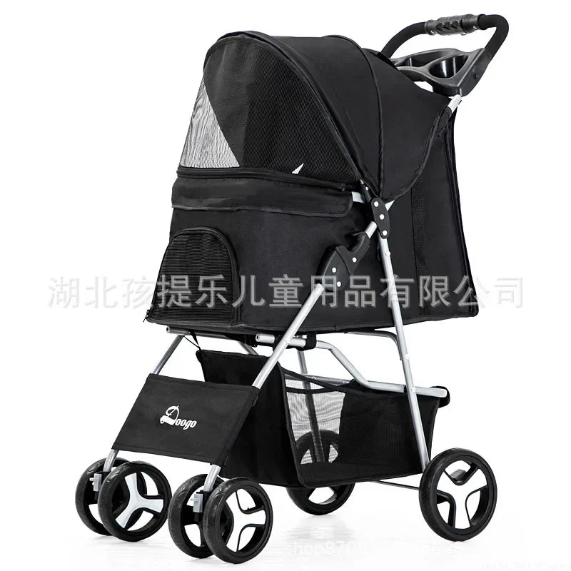 DTC-804 Portable Pet Stroller with Sunroof ATHLEXES