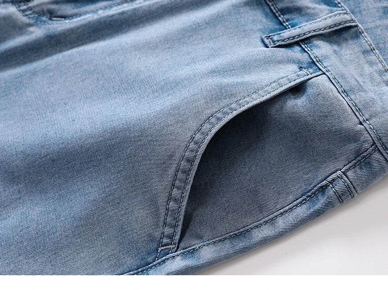 BreezyCool Men's Summer Denim Pants ATHLEXES