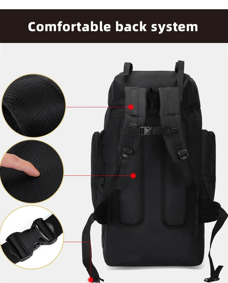 130L Adventure Ready Trekking Backpack for Men ATHLEXES