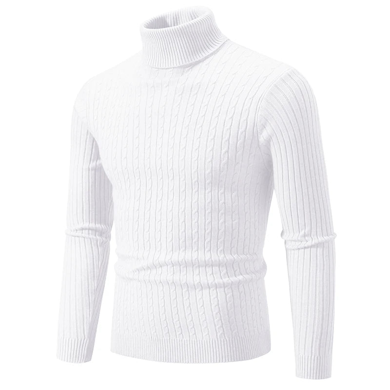 Elevate Warmth Men's Turtleneck Sweater Pullover ATHLEXES