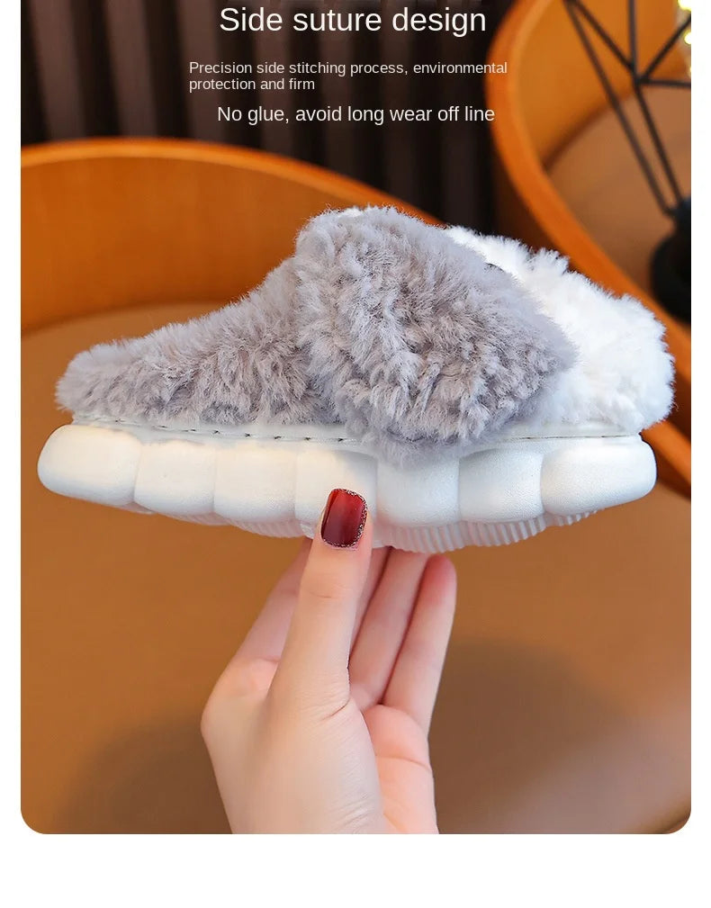 CozyPaws Non-Slip Boys Cotton Slippers for Kids ATHLEXES