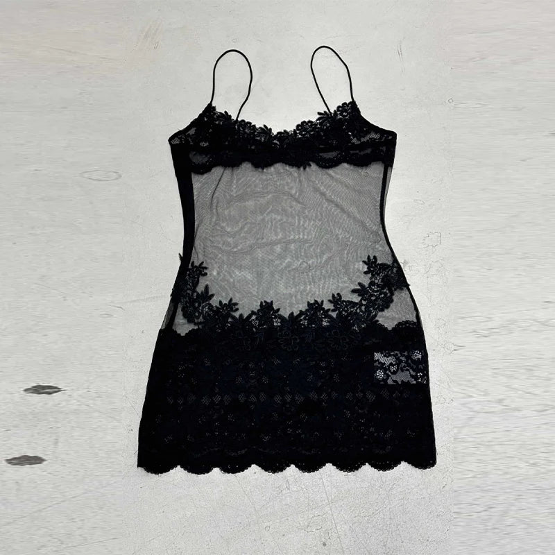 Sheer Elegance Floral Mesh Maxi Dress ATHLEXES