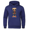 Cozy Teddy Bear Print Hoodie for Men ATHLEXES